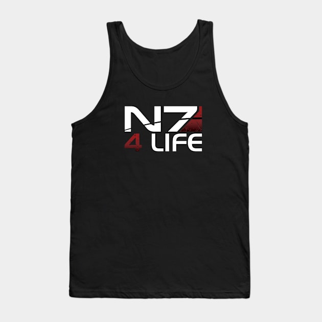 N7 4 Life Tank Top by ThePyratQueen